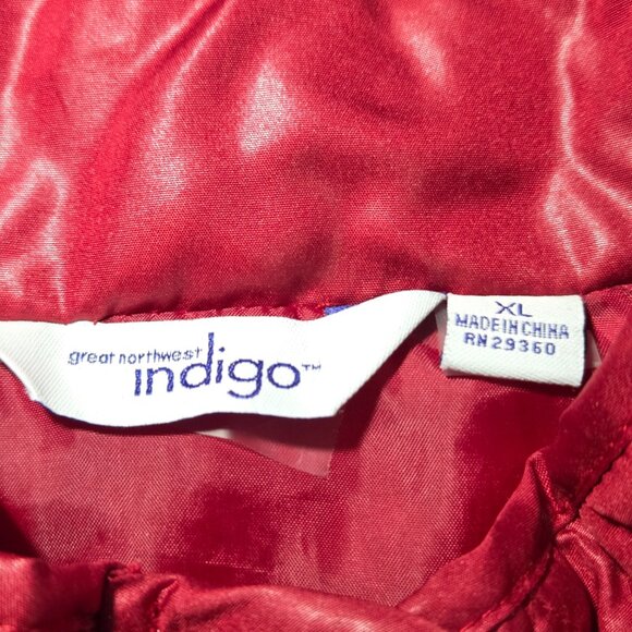 Great Northwest Indigo Red Quilted & Ribbed Vest Size XL - Picture 6 of 8